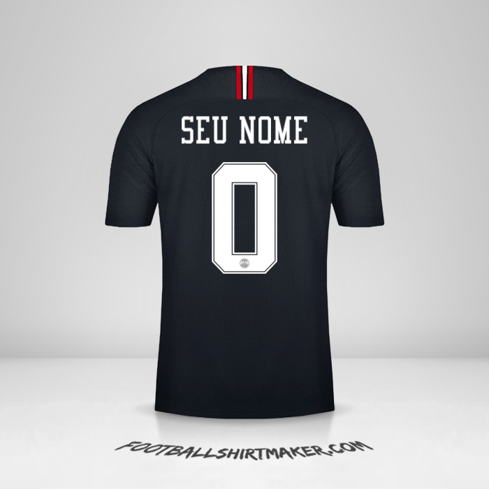 Camisa Paris Saint Germain 2018/19 Jordan -  seu nome - 0