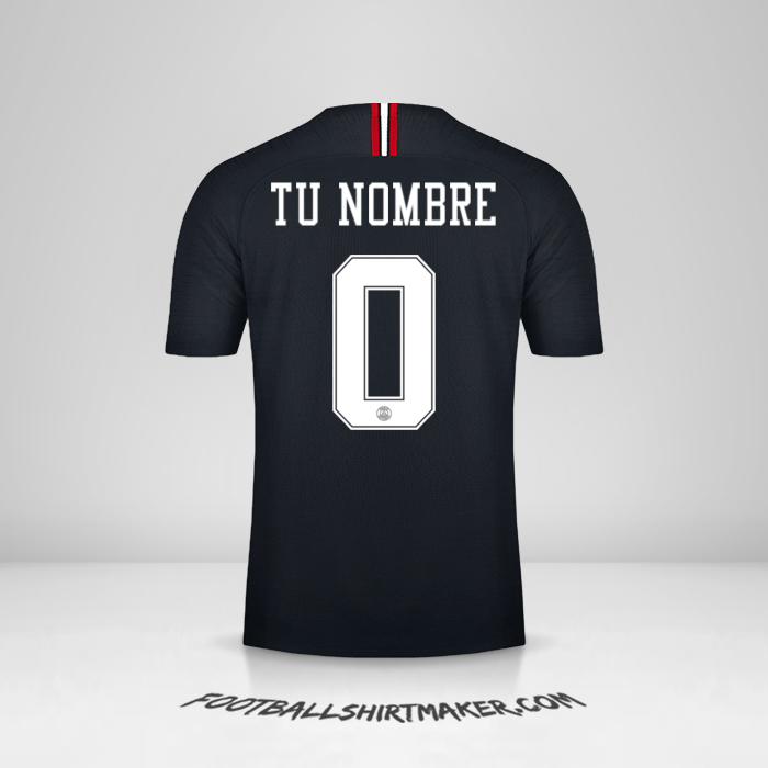 Jersey Paris Saint Germain 2018/19 Jordan -  tu nombre - 0