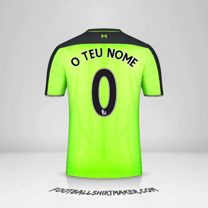 Camisola Liverpool FC 2016/17 III -  o teu nome - 0