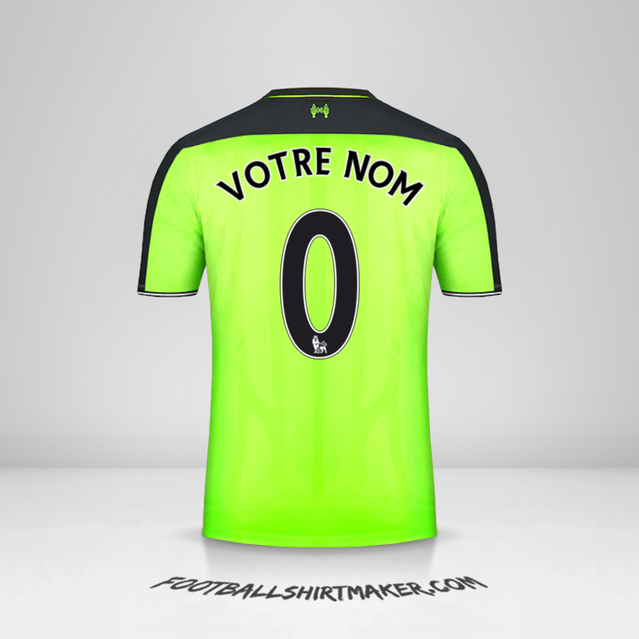 Maillot Liverpool FC 2016/17 III -  votre nom - 0