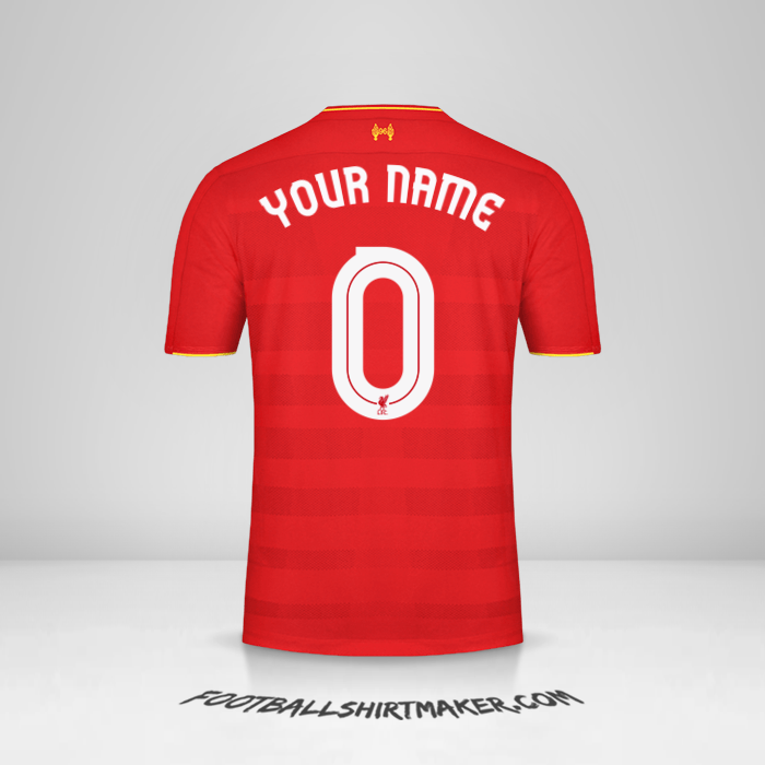 Shirt Liverpool FC 2016/17 Cup -  your name - 0