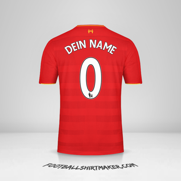 Trikot Liverpool FC 2016/17 -  dein name - 0