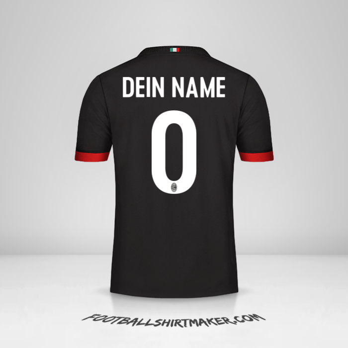 Trikot AC Milan 2017/18 III -  dein name - 0