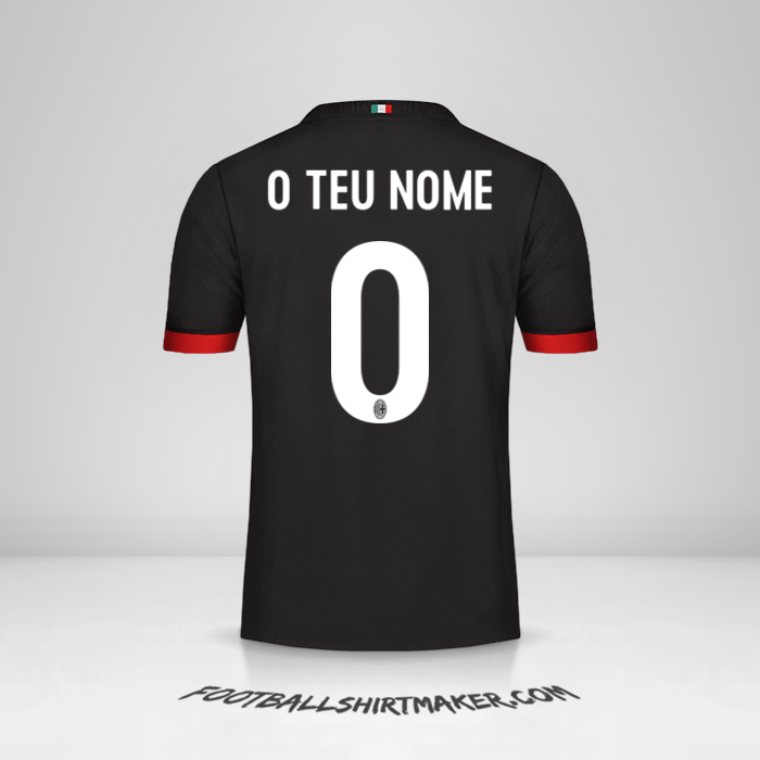 Camisola AC Milan 2017/18 III -  o teu nome - 0