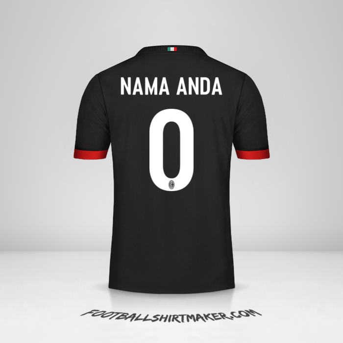 Jersey AC Milan 2017/18 III -  nama anda - 0