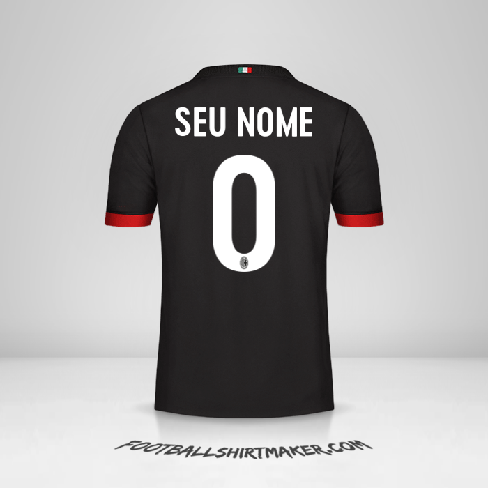 Camisa AC Milan 2017/18 III -  seu nome - 0