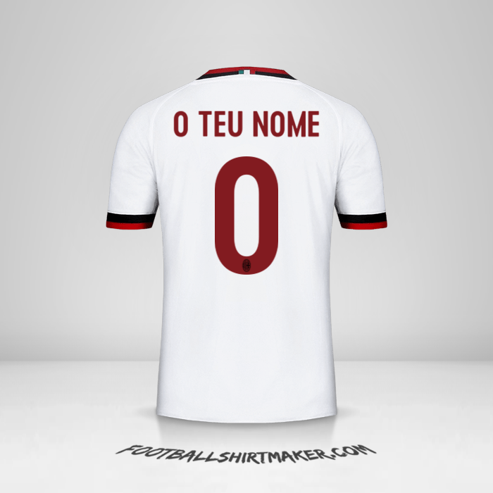 Camisola AC Milan 2017/18 II -  o teu nome - 0