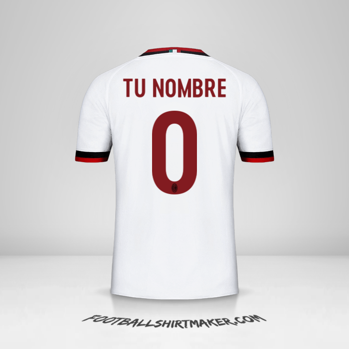 Camiseta AC Milan 2017/18 II -  tu nombre - 0