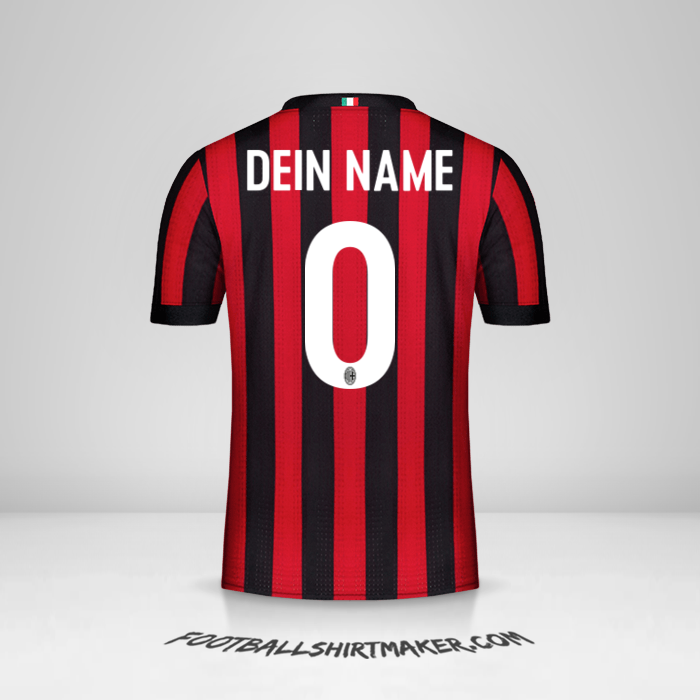 Trikot AC Milan 2017/18 -  dein name - 0