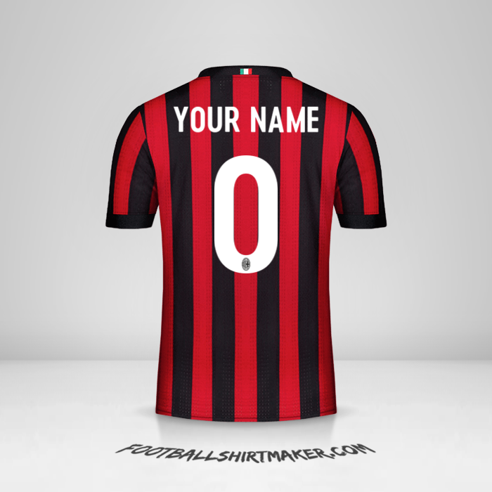 Shirt AC Milan 2017/18 -  your name - 0