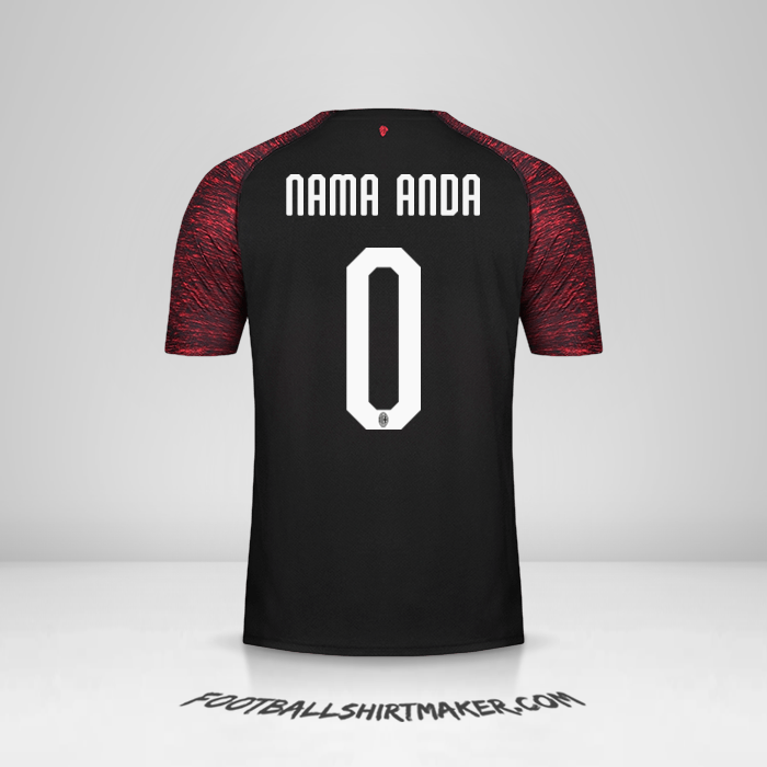 Jersey AC Milan 2018/19 III -  nama anda - 0