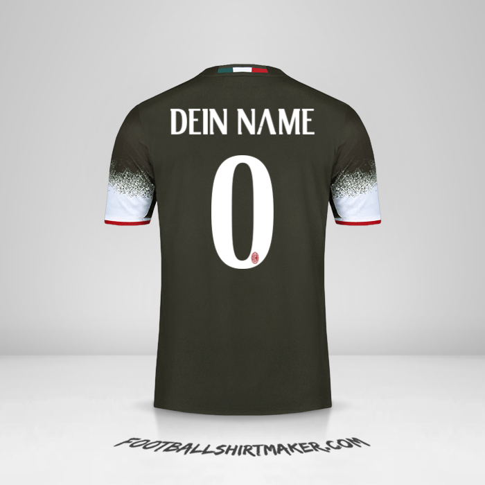 Trikot AC Milan 2016/17 III -  dein name - 0