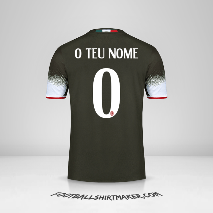 Camisola AC Milan 2016/17 III -  o teu nome - 0