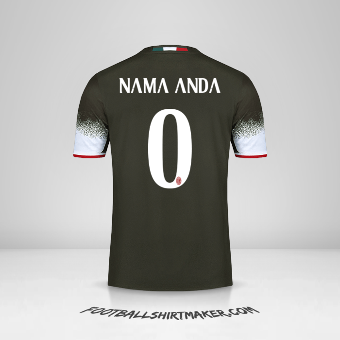 Jersey AC Milan 2016/17 III -  nama anda - 0