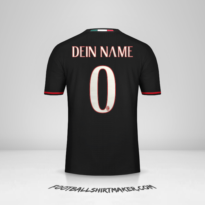 Trikot AC Milan 2016/17 -  dein name - 0