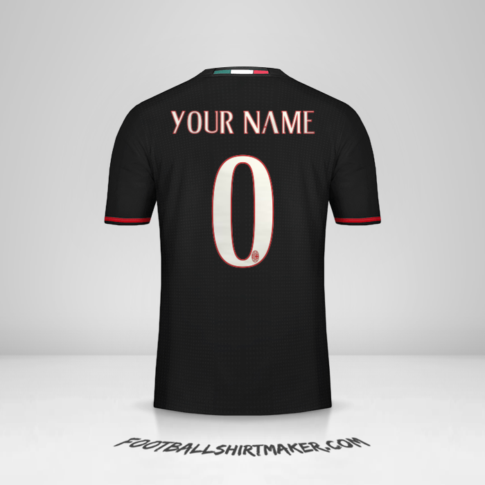 Shirt AC Milan 2016/17 -  your name - 0