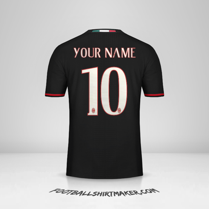 AC Milan 2016/17 shirt number 10 your name