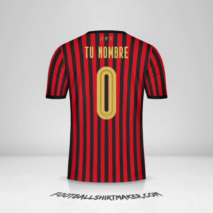 Camiseta AC Milan 120Th -  tu nombre - 0