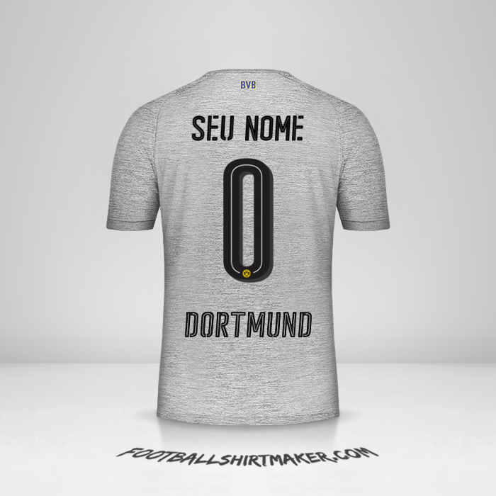 Camisa Borussia Dortmund 2017/18 III -  seu nome - 0