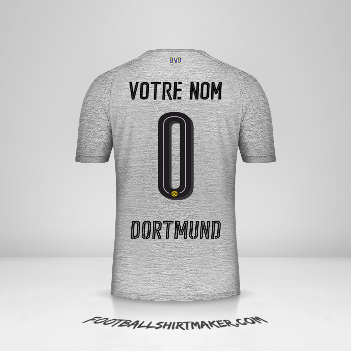 Maillot Borussia Dortmund 2017/18 III -  votre nom - 0