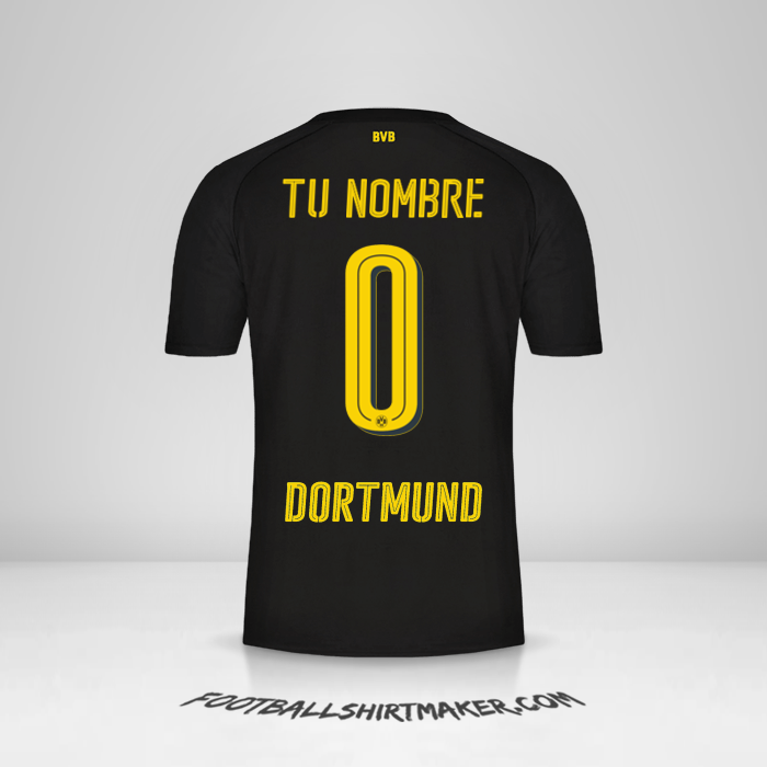 Camiseta Borussia Dortmund 2017/18 II número 0 tu nombre