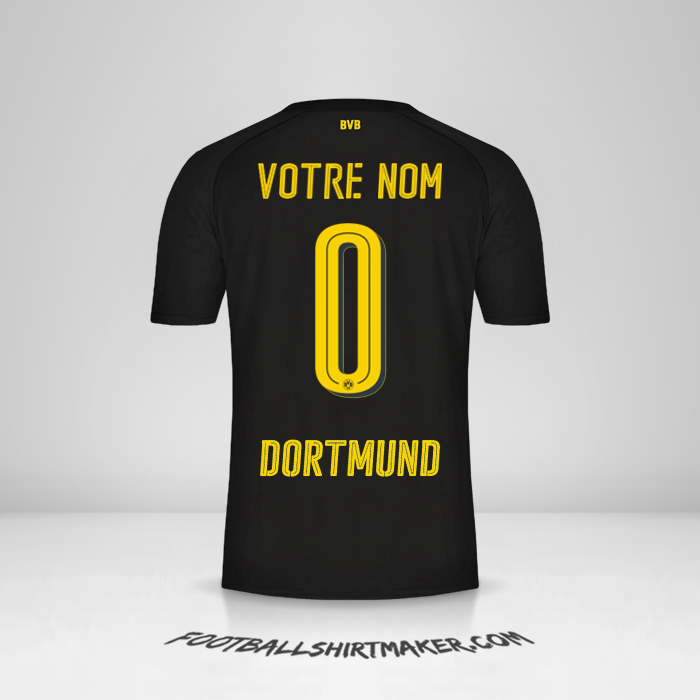 Maillot Borussia Dortmund 2017/18 II -  votre nom - 0