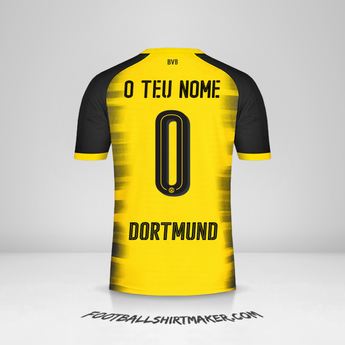 Camisola Borussia Dortmund 2017/18 Cup -  o teu nome - 0