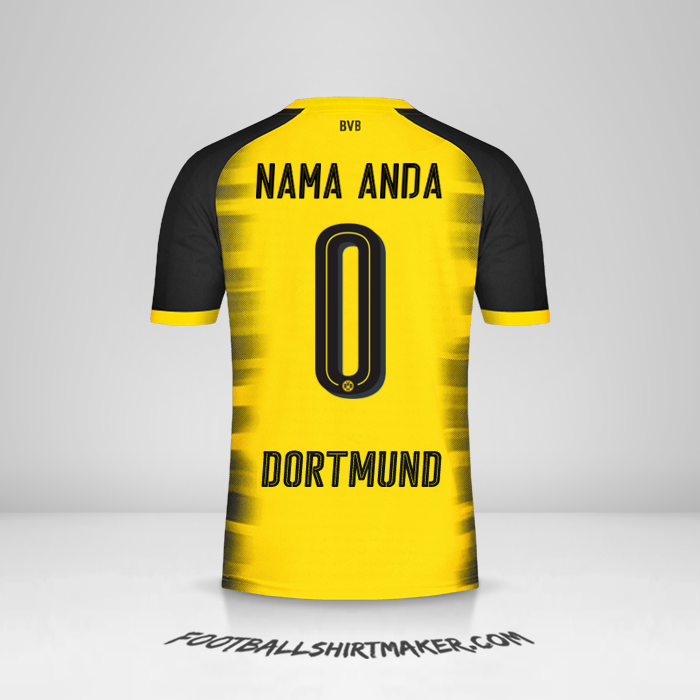 Jersey Borussia Dortmund 2017/18 Cup -  nama anda - 0