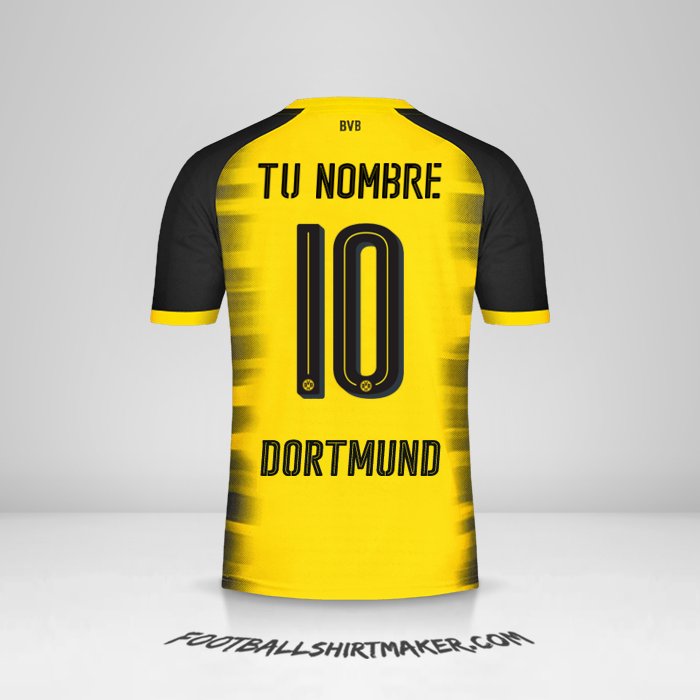 Camiseta Borussia Dortmund 2017/18 Cup número 10 tu nombre