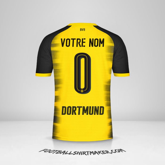 Maillot Borussia Dortmund 2017/18 Cup -  votre nom - 0