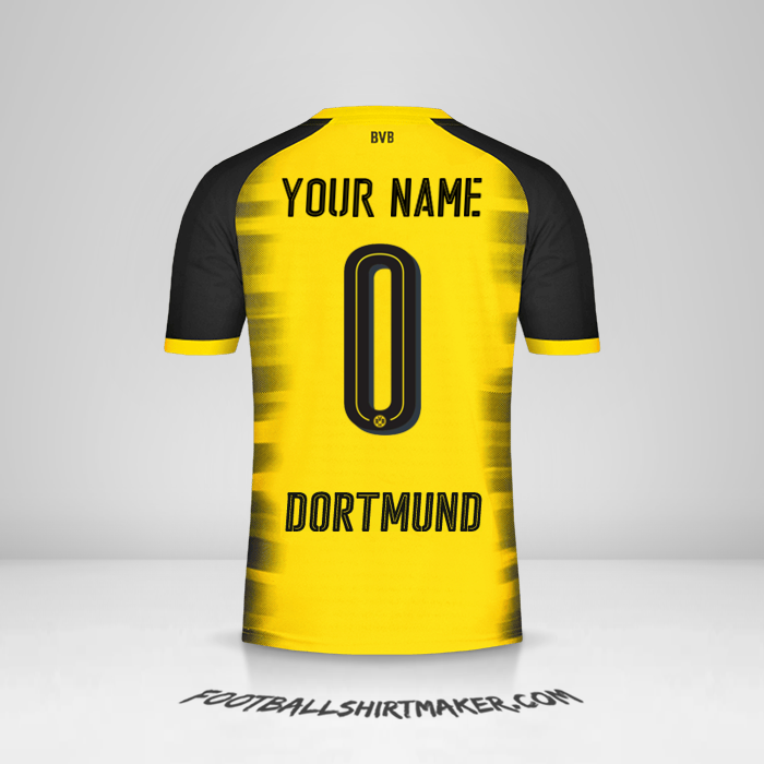 Jersey Borussia Dortmund 2017/18 Cup -  your name - 0