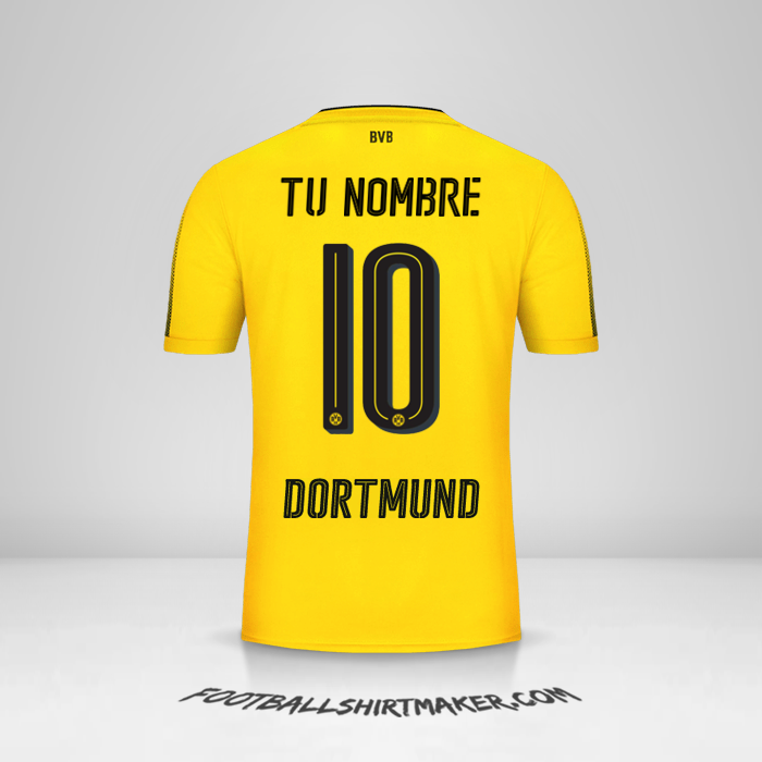 Jersey Borussia Dortmund 2017/18 número 10 tu nombre