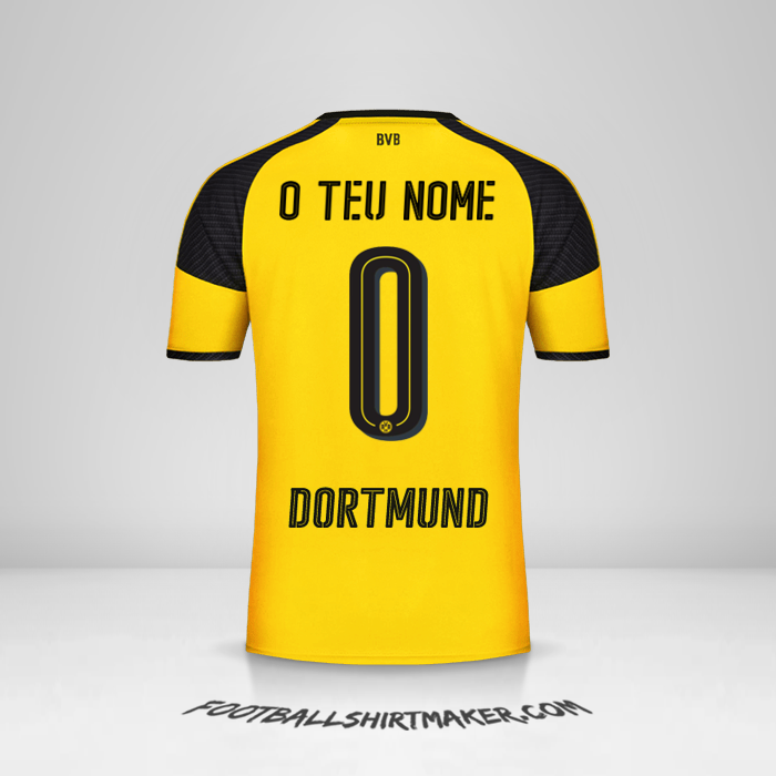 Camisola Borussia Dortmund 2016/17 Cup -  o teu nome - 0