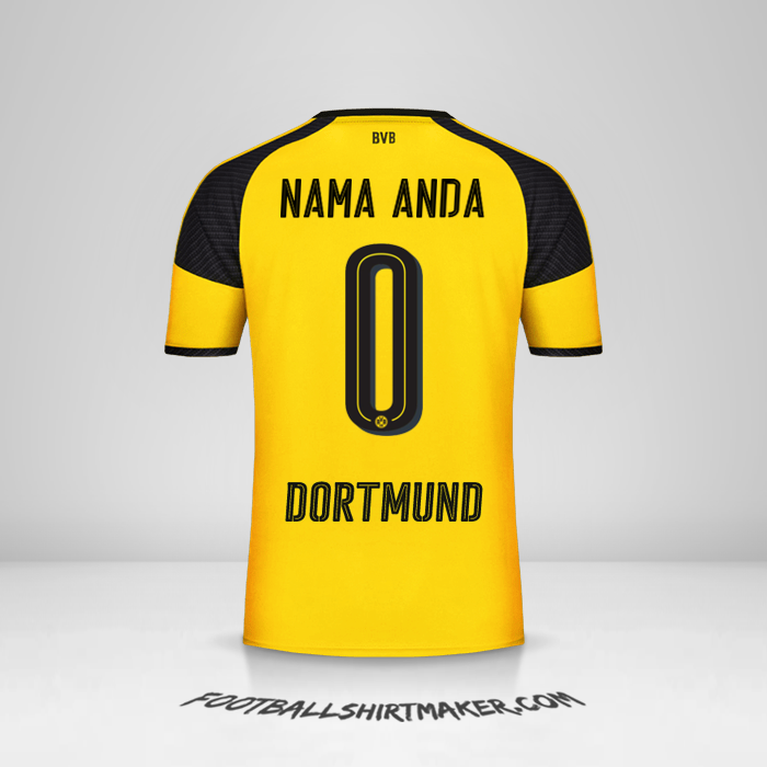 Jersey Borussia Dortmund 2016/17 Cup -  nama anda - 0