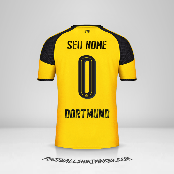 Camisa Borussia Dortmund 2016/17 Cup -  seu nome - 0