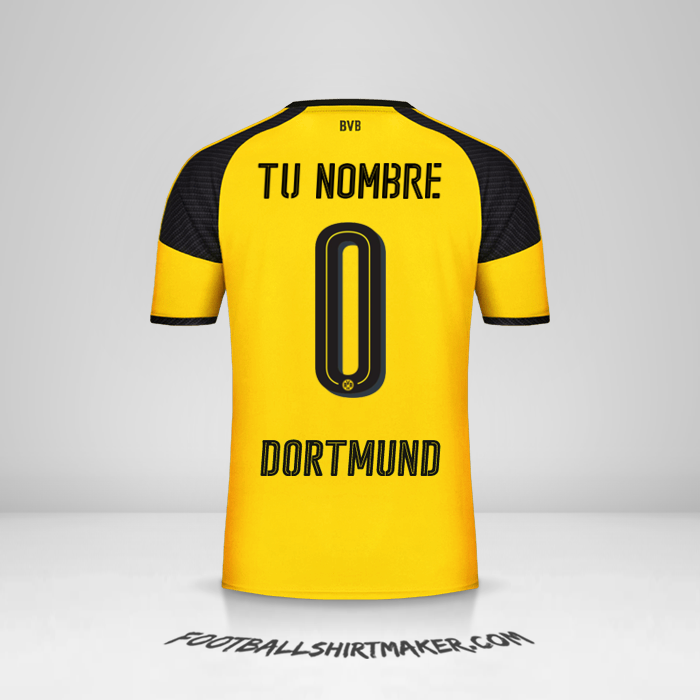 Jersey Borussia Dortmund 2016/17 Cup -  tu nombre - 0