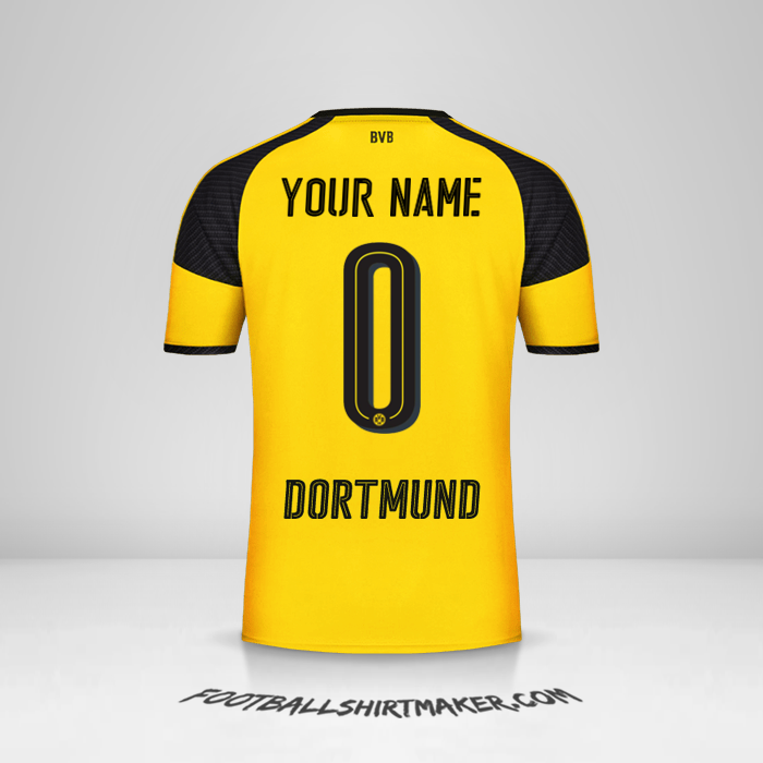 Shirt Borussia Dortmund 2016/17 Cup -  your name - 0