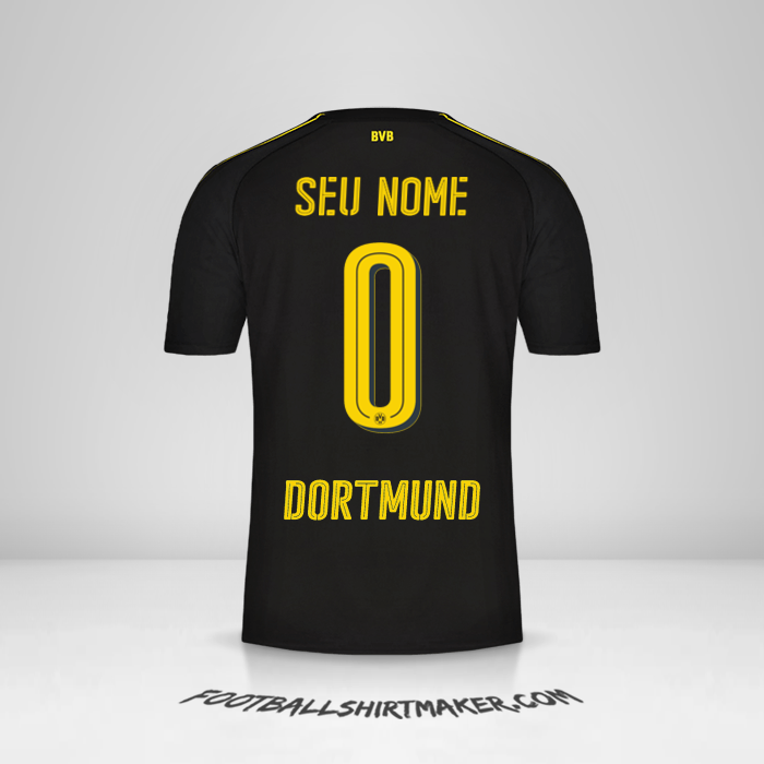 Camisa Borussia Dortmund 2016/17 II -  seu nome - 0