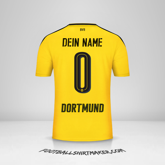 Trikot Borussia Dortmund 2016/17 -  dein name - 0