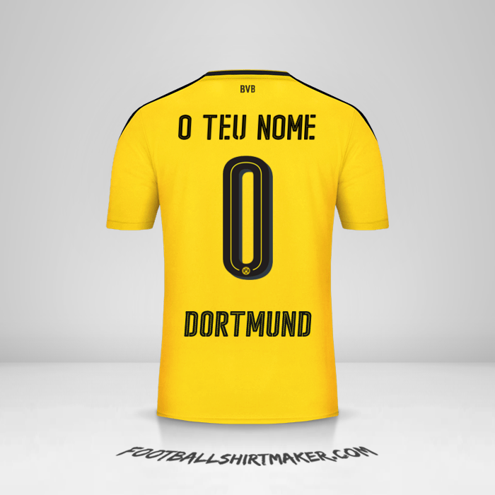 Camisola Borussia Dortmund 2016/17 -  o teu nome - 0