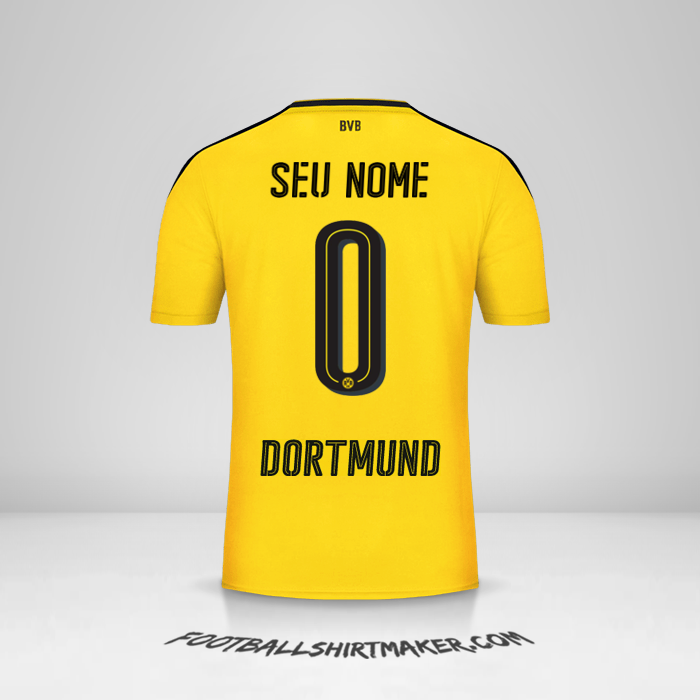 Camisa Borussia Dortmund 2016/17 -  seu nome - 0