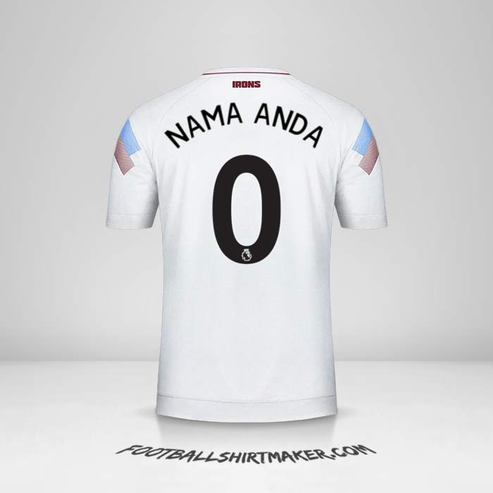 Jersey West Ham United FC 2018/19 III -  nama anda - 0