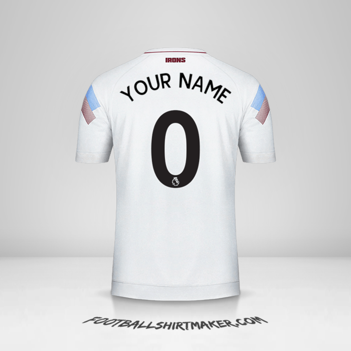 Shirt West Ham United FC 2018/19 III -  your name - 0