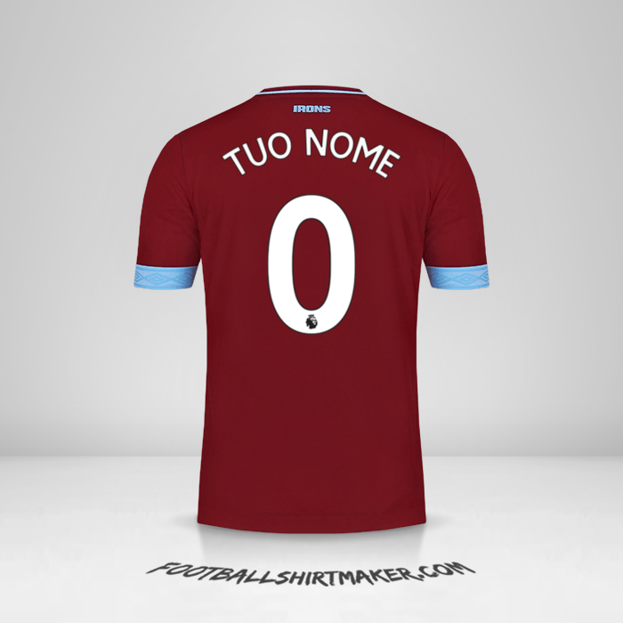 Maglia West Ham United FC 2018/19 -  tuo nome - 0