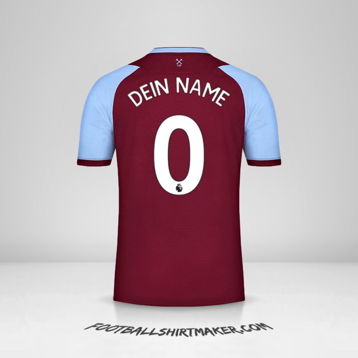 Trikot West Ham United FC 2020/21 -  dein name - 0