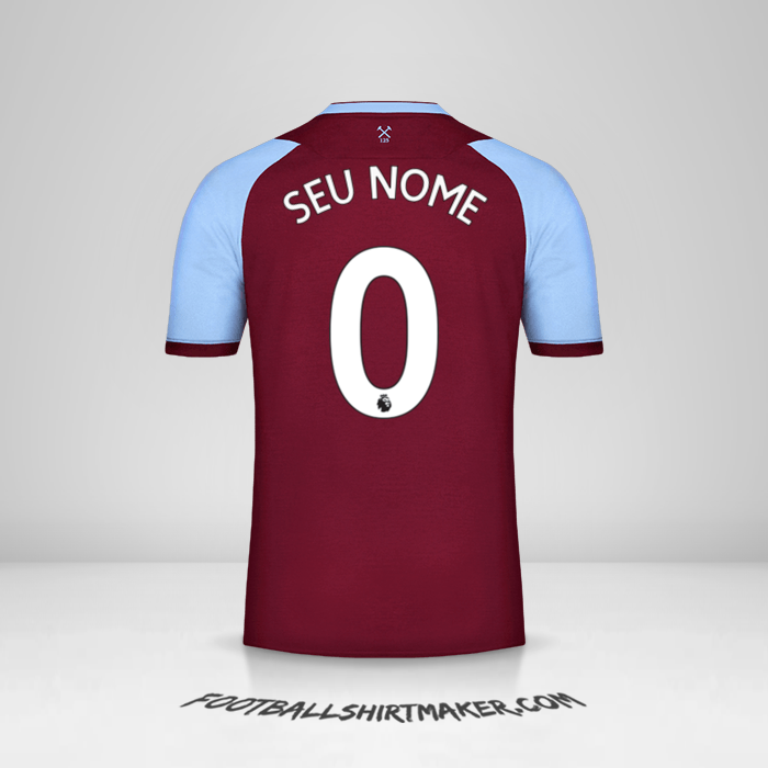 Camisa West Ham United FC 2020/21 -  seu nome - 0