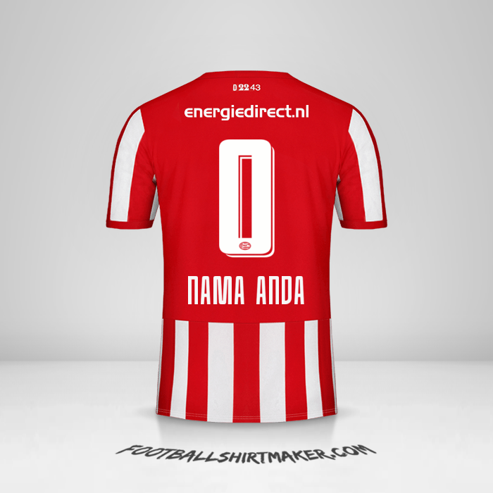 Jersey PSV 2019/20 -  nama anda - 0