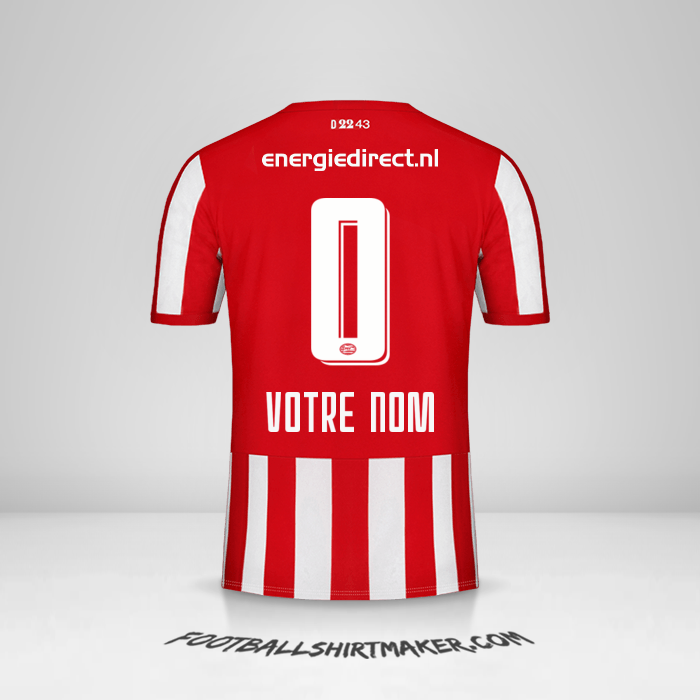 Maillot PSV 2019/20 -  votre nom - 0