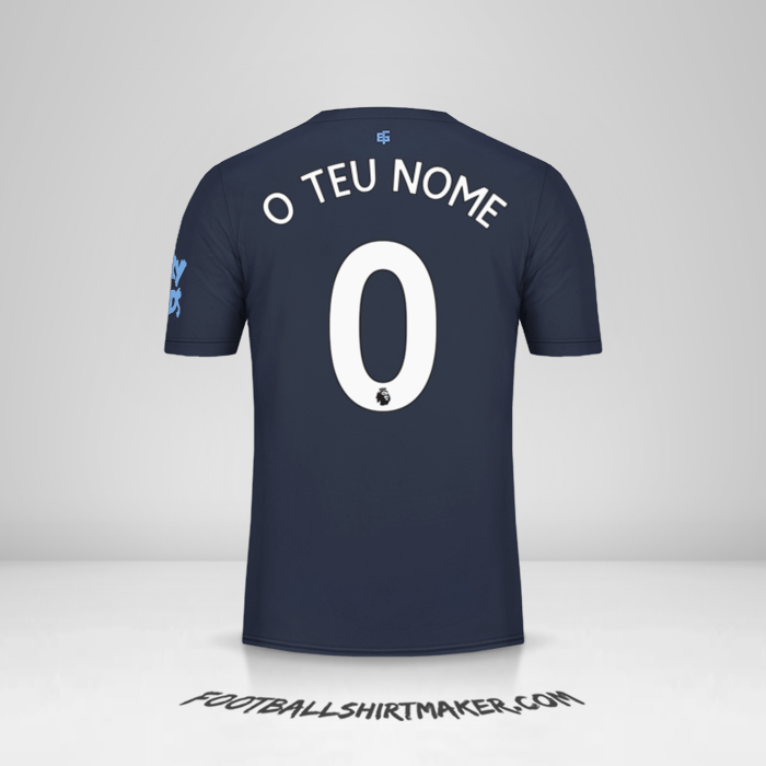 Camisola Everton FC 2019/20 III -  o teu nome - 0