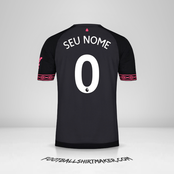 Camisa Everton FC 2018/19 II -  seu nome - 0